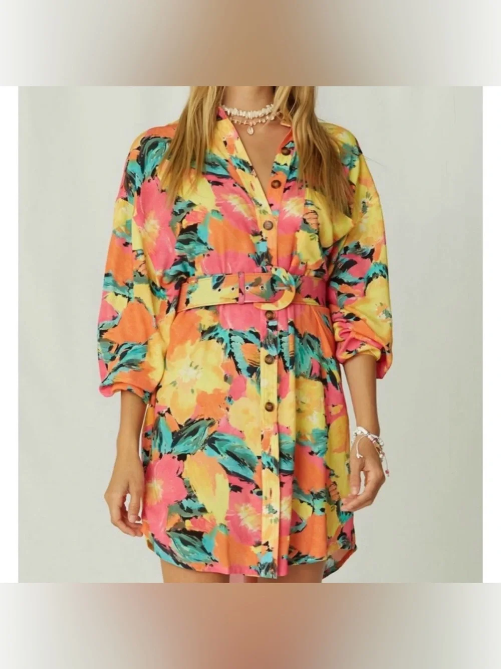 Jen’s Pirate Booty x Free People Belted Shirt Dress Vacation